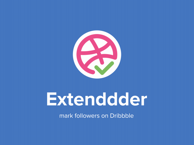 Animation for Extenddder animation chrome dribbble extension followers gif google mark motion outline