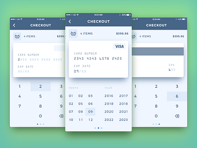 Daily UI 002/100 - Credit Card Checkout