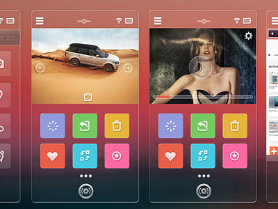 PSD Mobile Screen Concept Large audio buttons freebie interface loader pages psd scroller ui ui kit ux video