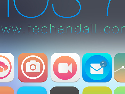 Freebie 30+ iOS 7 like Icons Set flat colors gradient icons ios ios7 ios7 icons psd