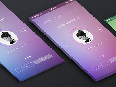 iPhone Perspective Screen Mock up PSD