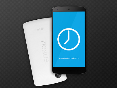 Nexus 5 Mock up Screen android app free freebie google illustration mockup nexus psd render showcase template
