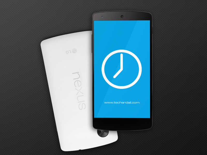 Nexus 5 Mock up Screen app illustration psd android free freebie mockup render showcase template google nexus