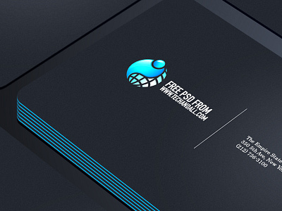 Business  Card Showcase PSD