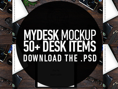 Mydesk Mockup branding designs free freebie ipad pro iphone mockup photo presentation psd showcase showoff