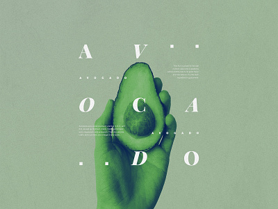 AVOCADO aesthetic avocado avocados composition design elegant fruits graphic graphicdesign green nature photography potasio type typography