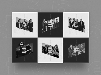 36 Days Of Type - Bands Edition 36 days of type 36days 36daysoftype bands design graphic graphicdesign gray graydesign grayscale music musician