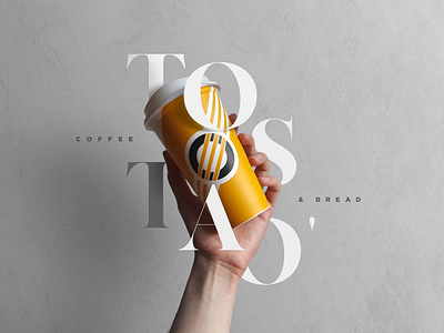 Tostao' Coffee & Bread branding bread breakfast café coffee colombian colombian coffee composition design graphicdesign photography restaurant tostao type typography yellow