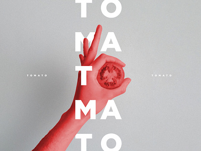 TOMATO FOR THE SIGH aesthetic composition design graphic graphicdesign hand natural nature organic photography salad tomato type typography vegetable