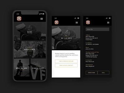 VFW Mobile App Design