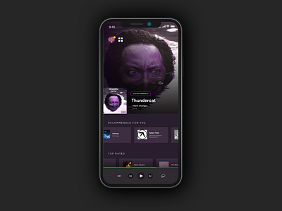 Music Player (mobile) mobile app mobile app design music app