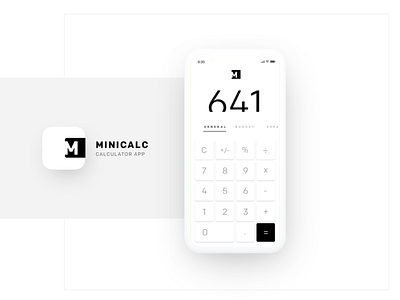 Calculator Design app app design calculator app minimal minimal app