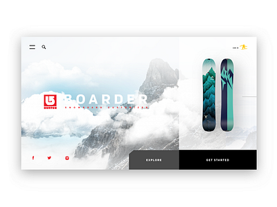Burton Snowboard Customizer (desktop concept) burton customizer desktop desktop app desktop design snow snowboard sports sports app ui ux