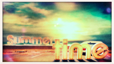 Summer Time c4d compositing typography