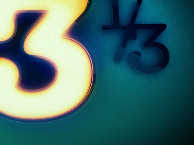 33 1/3 Test Render #1 c4d compositing motion graphics typography