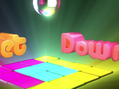 Get Down c4d disco motion graphics music