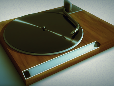 Record Player - Texturing after effects c4d motion graphics