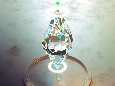 Diamond> 3dmodel c4d caustics cinema4d corona render design diamond game lightning photoshop render