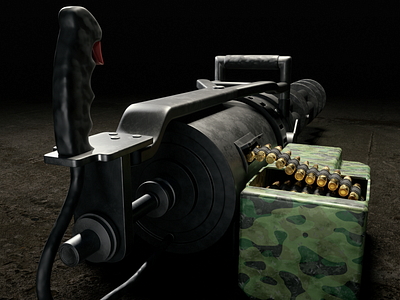 Minigun-Machine Back 3dmodel arm army blender blender3d cycles design gun machine minigun photoshop render weapong