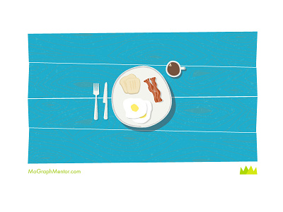 Breakfast: Scene 1 bacon breakfast coffee eggs graphics illustration mograph mentor