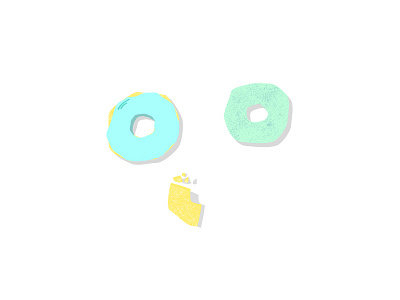 Breakfast Scene 3: Donuts breakfast crumbs donuts illustration illustrator mograph mentor yum