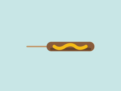 hmmm...Corndog 2d after effects corndog flat gif