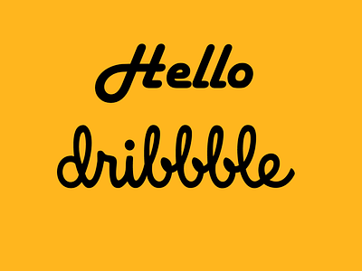 Hello dribbble dribble first work hello dribble