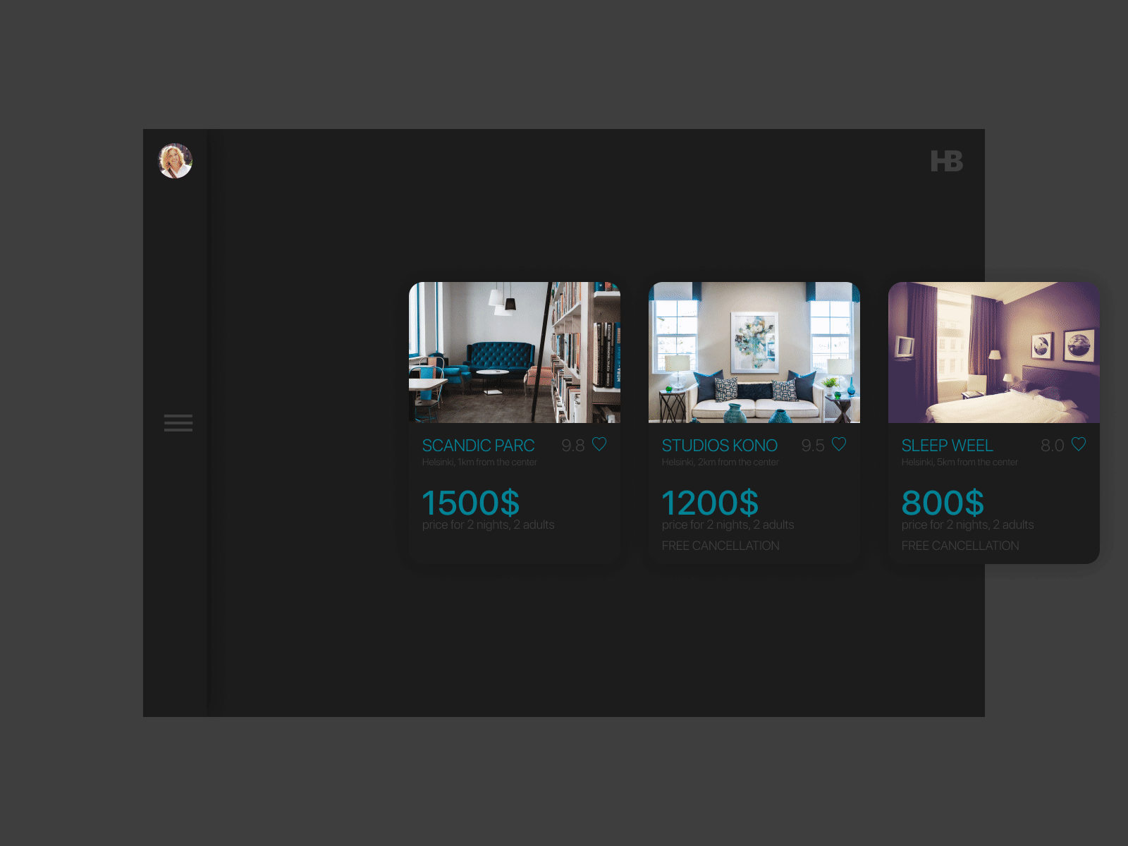 Hotel Booking aftereffects animation dailyui day067 figma