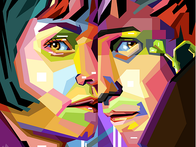 newt tina Fantastic Beast 2 wpap pop art portrait