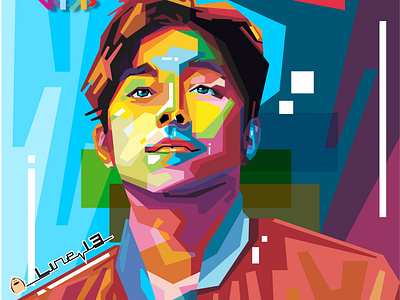 gong yoo WPAP  Pop Up Portrait Art