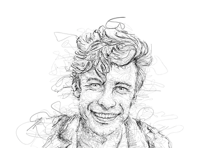 shawn mendes scribble portrait art