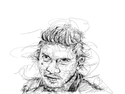 iko uwais Scribble Portrait Art