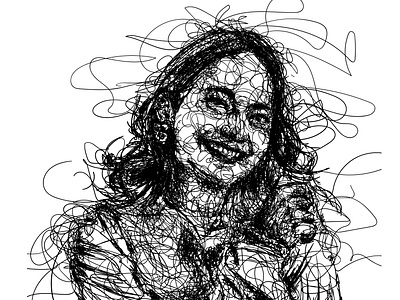 enzy scribble portrait art