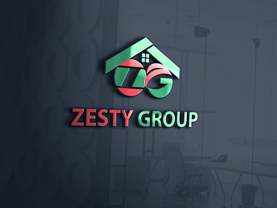 Zesty Group branding business logo design company brand logo company logo design illustration real estate real estate logo