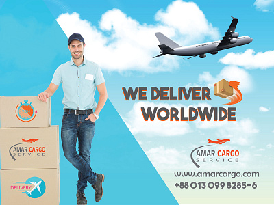 Amar Cargo Ad Banner Concept 2 ad banner advertise print design