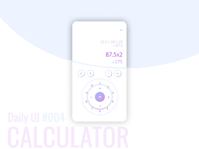 Daily UI #004 Calculator