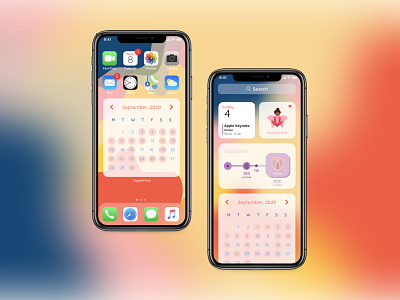 Dribbble Weekly Warm-Up | IOS 14 Widgets for YFK ios14 ui weekly warm up widget yoga for kids yogi