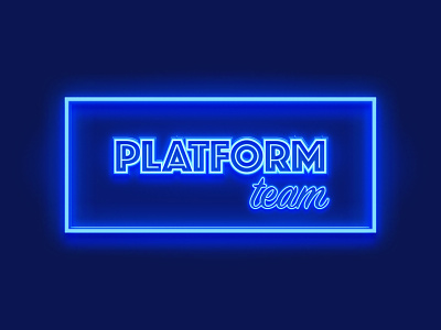Platform Team Sign flag jotform lights neon neon lights platform sticker team zoom zoom background