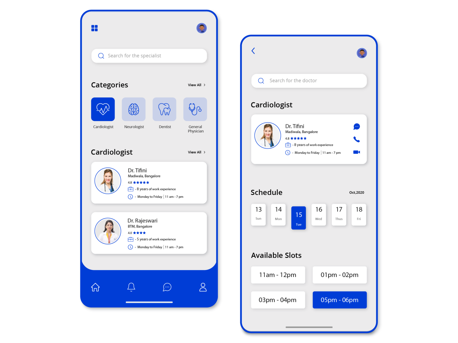 Doctor App UI by Bipin Vishal on Dribbble