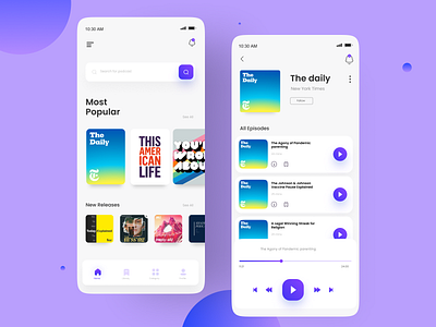 Podcast App UI Concept Design