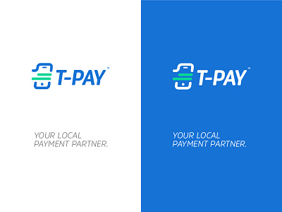 T-PAY billing blue green identity logo mobile payment