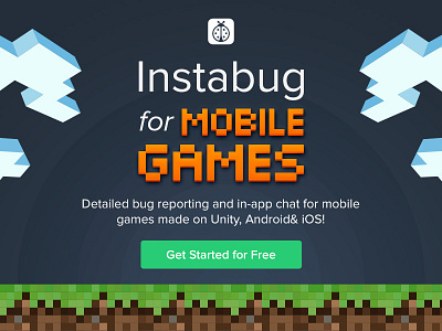 Instabug for mobile games 8 bit android bug games in app instabug ios mobile pixels reporting sdk unity