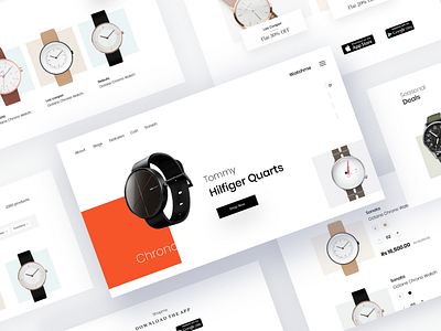 Watch E-commerce Template app branding design ecommerce ecommerce app ecommerce design ecommerce shop logo minimal ui ux