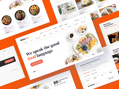 Online Food Website Mock By Sanjai S Outfit On Dribbble