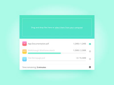 File Uploader by Marco Fabrega on Dribbble