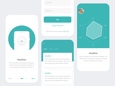 Onboarding & In-App Components app card concept design finance fintech iphone mobile product ux