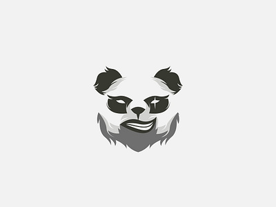 Naughty Panda Logo concept. animal animals black and white branding cool design flat icon illustration logo minimal panda personal simple sketch symbol vector