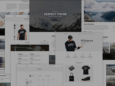 Andy – Multi-concept E-commerce PSD pack agency clean ecommerce minimal onepage portfolio