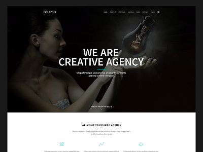 Eclipso Creative Agency agency clean creative minimal portfolio