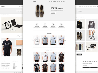 Andy – Multi-concept E-commerce agency clean ecommerce minimal onepage portfolio